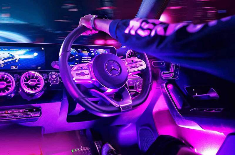 how to use led light strips for car interior?